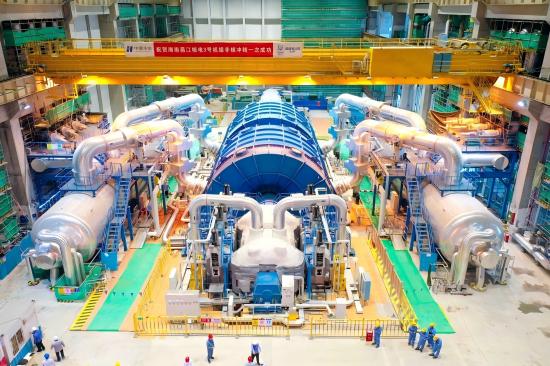 华能海南昌江核电3号机组汽轮机非核冲转成功-1