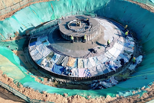 宁夏电力红寺堡50万千瓦风电全面完成基础浇筑-1