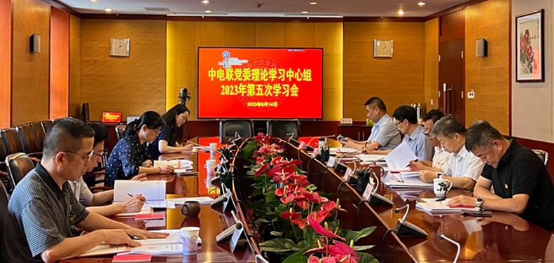 中电联党委召开理论学习中心组 2023年第五次学习会议-1